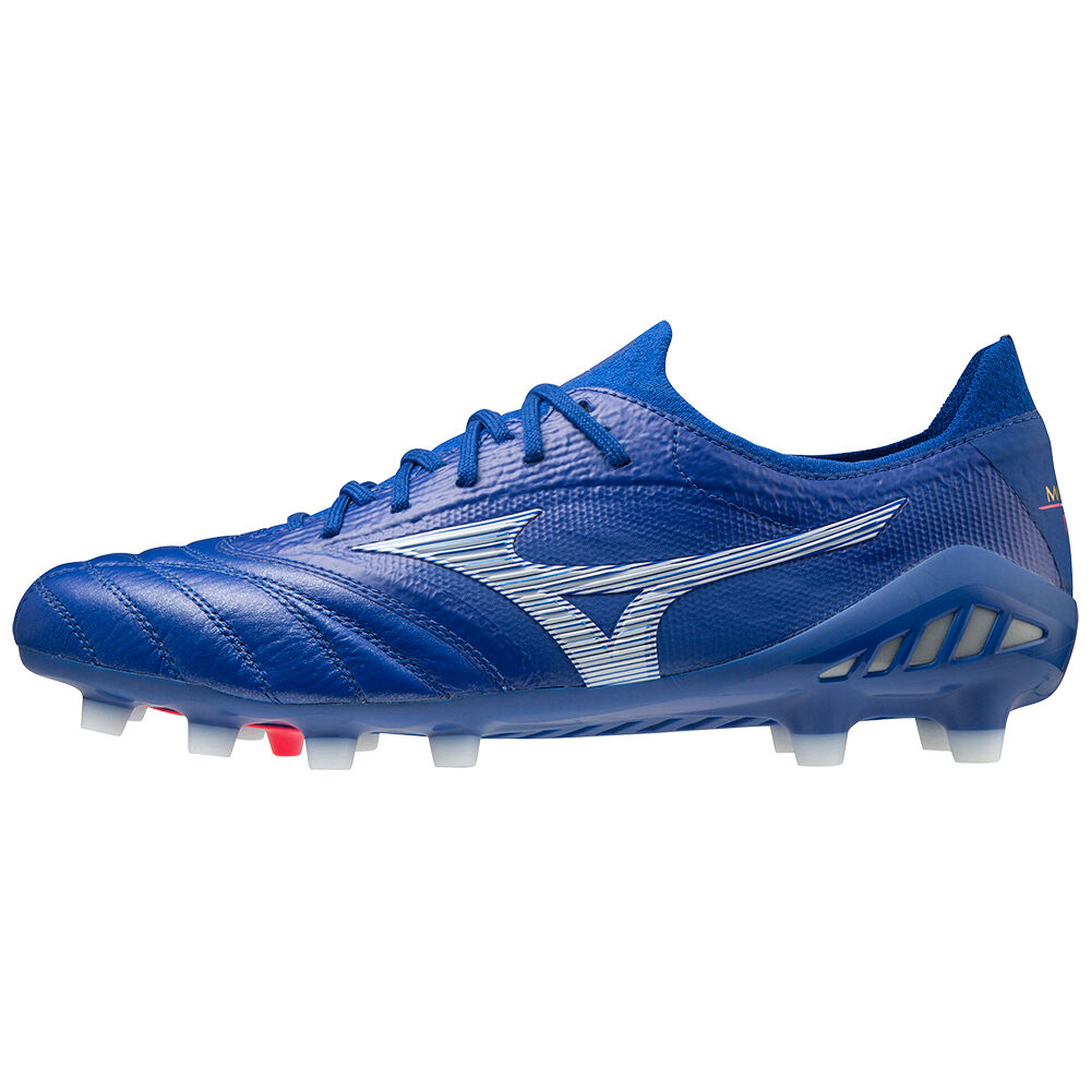 Scarpe Calcio Mizuno Morelia Neo 3 beta Japan Uomo - Blu/Bianche - 79518-KRAQ